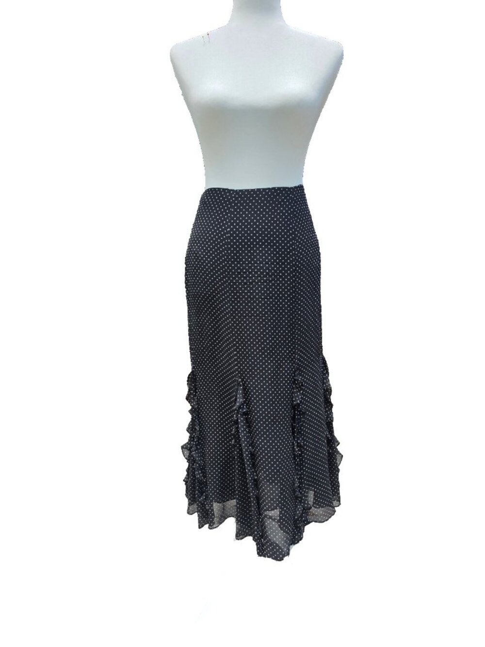 Ralph Lauren Black Silk Midi / Maxi Skirt - Sz 4 (will fit 6)